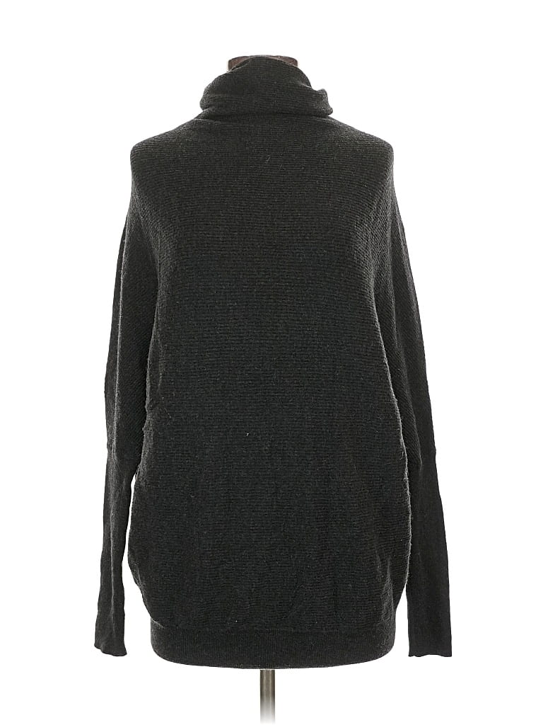 Pre-owned Allsaints Turtleneck Sweater In Black