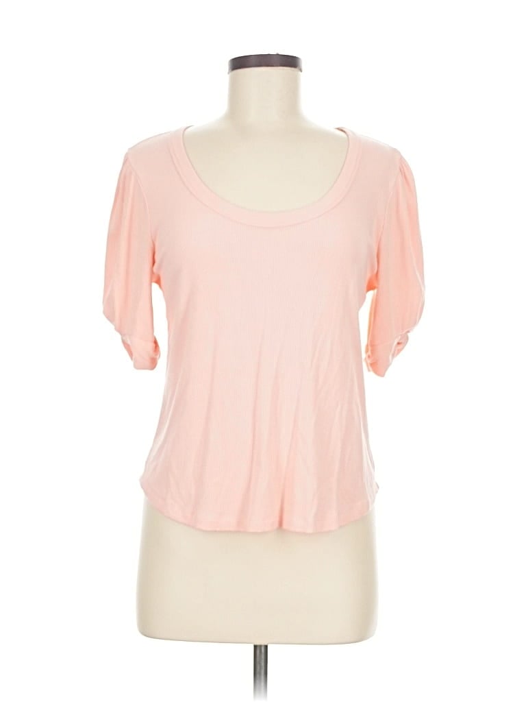 Pre-owned Evereve Short Sleeve T-shirt In Pink