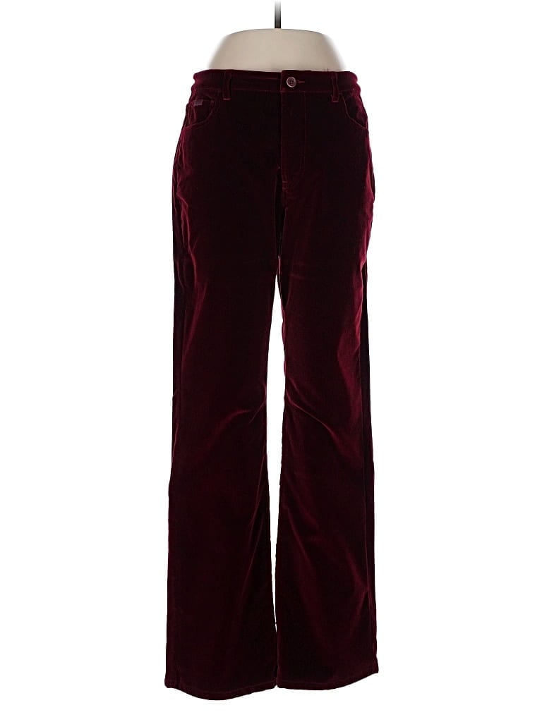 Pre-owned Façonnable Casual Pants In Burgundy