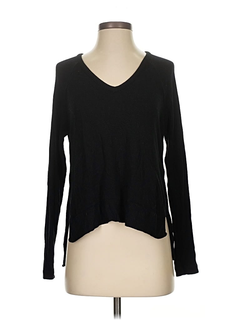 Pre-owned Three Dots Pullover Sweater In Black