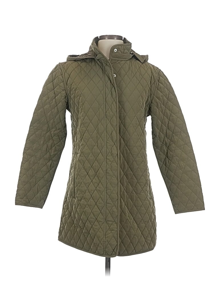 Pre-owned Garnet Hill Coat In Green