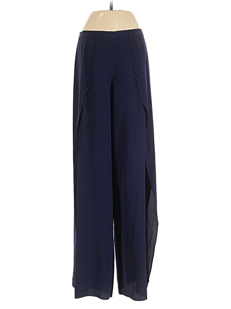Pre-owned Intermix Silk Pants In Blue