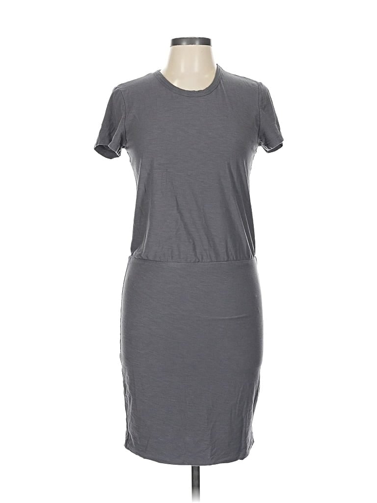 Pre-owned James Perse Casual Dress In Gray