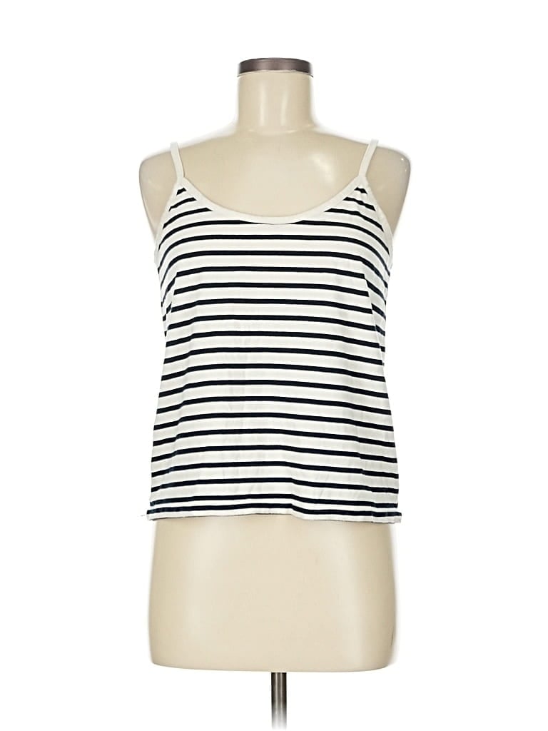 Pre-owned Kule Tank Top Ivory Halter Neckline Tops In White