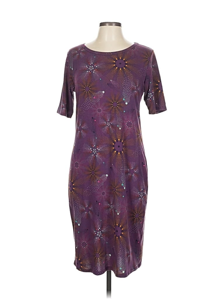 Pre-owned Lularoe Casual Dress In Purple