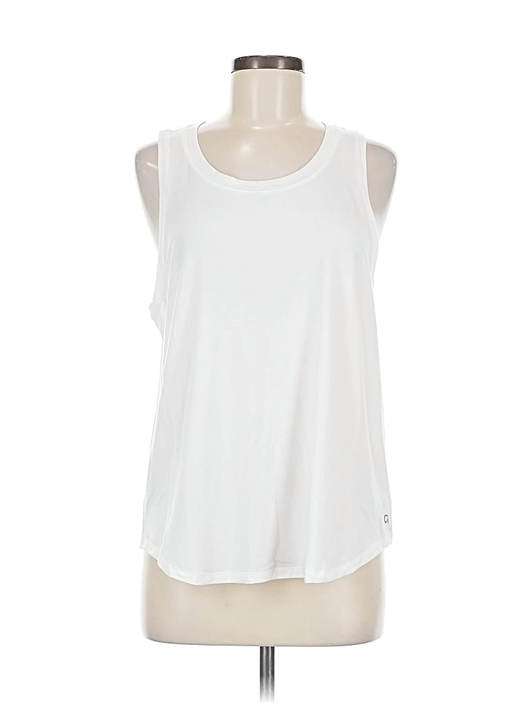 Pre-owned Gap Fit Sleeveless T-shirt In White