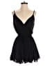 Trixxi 100% Polyester Solid Black Romper Size S - photo 1