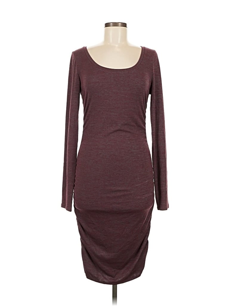 Pre-owned Leith Casual Dress In Burgundy