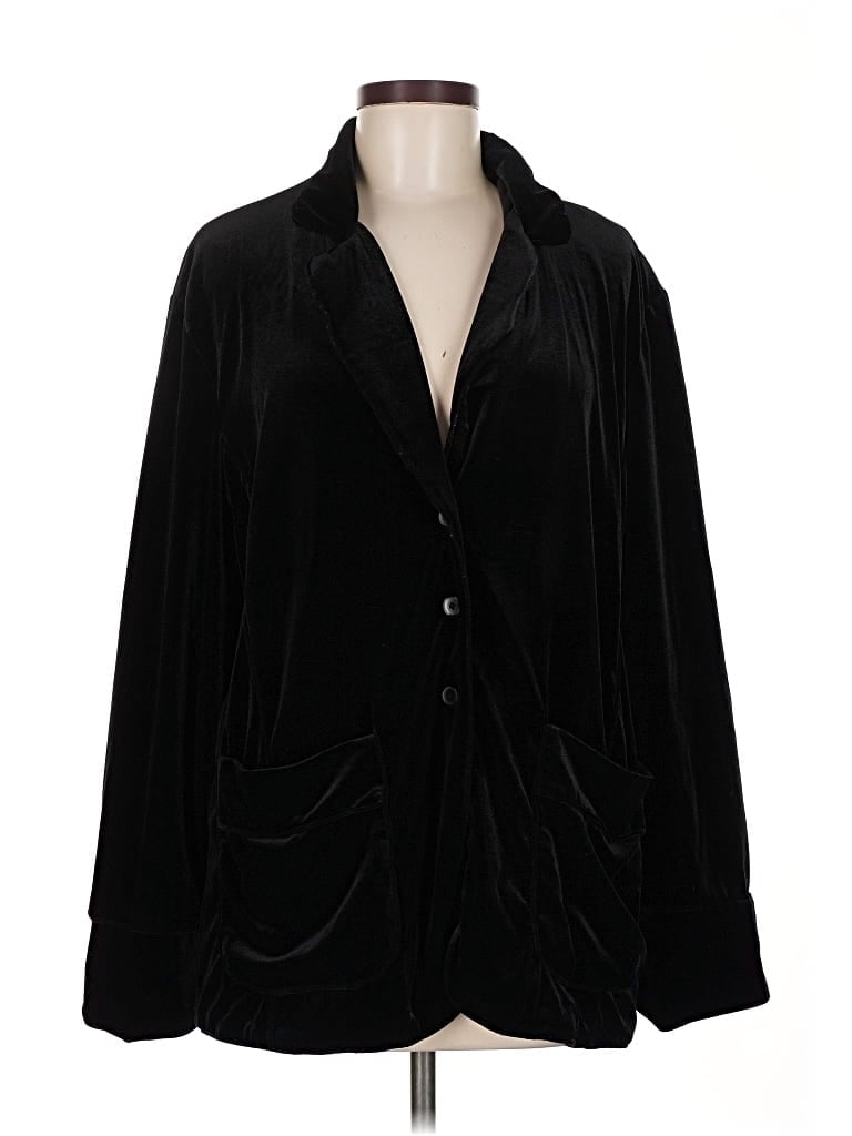 Pre-owned Zara Blazer Jacket In Black
