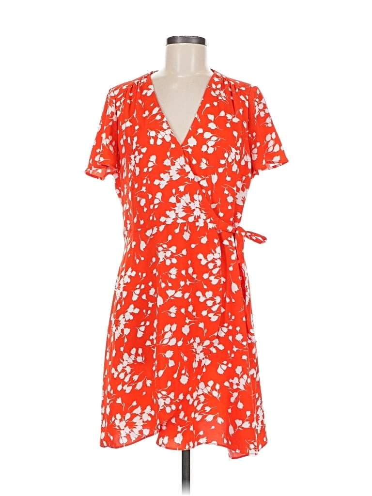 Pre-owned J.crew Factory Store Casual Dress In Orange