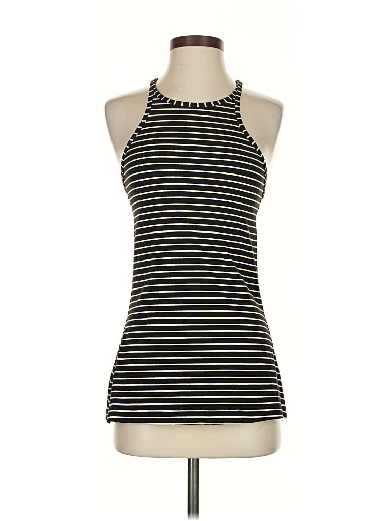 Pre-owned Lululemon Athletica Tank Top Black Halter Neckline Tops