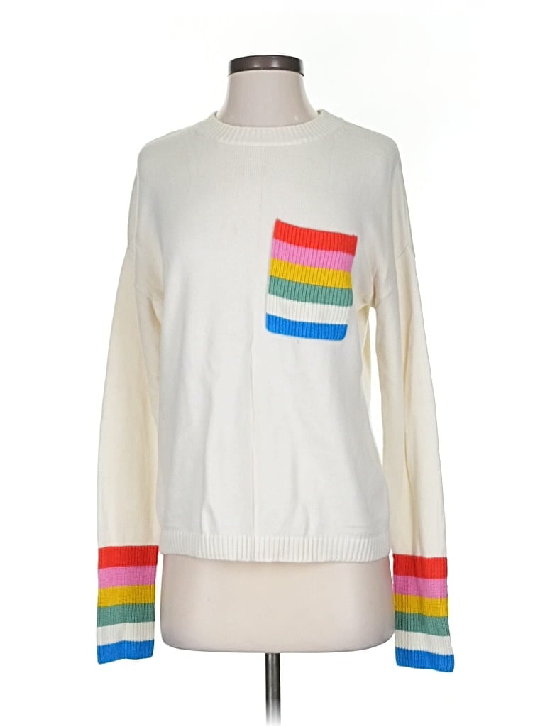 Pre-owned Boden Pullover Sweater In White