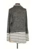 Haptics Stripes Gray Turtleneck Sweater Size S - photo 2