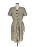 Talbots Animal Print Tan Casual Dress Size 8 - photo 1