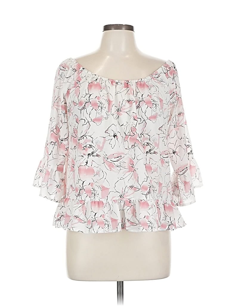 Pre-owned Sanctuary 3/4 Sleeve Blouse In Pink