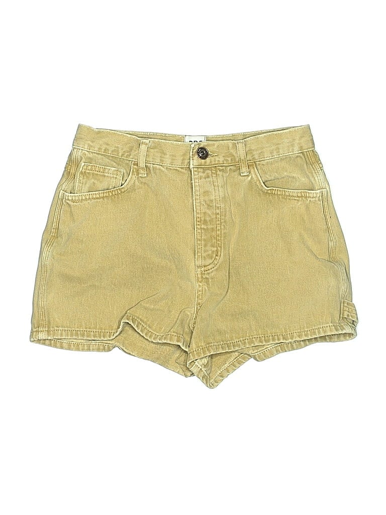 Pre-owned Bdg Denim Shorts In Yellow