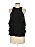 Tibi 100% Silk Black Sleeveless Silk Top Size 2 - photo 1