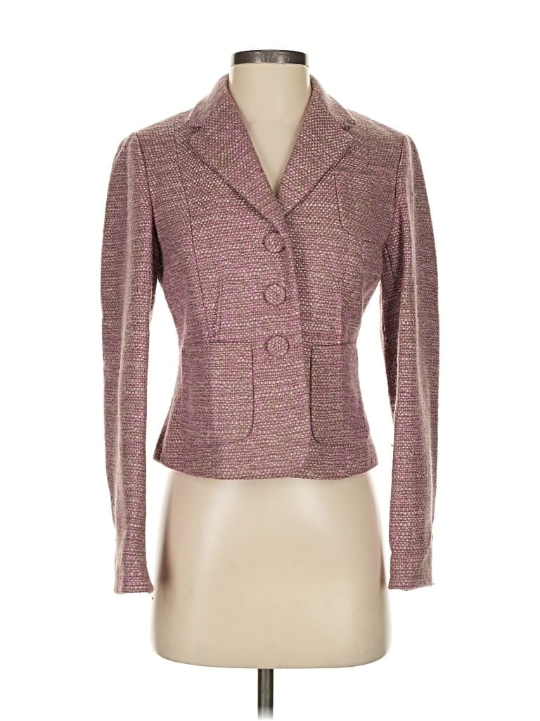 Pre-owned Ann Taylor Blazer Jacket In Pink