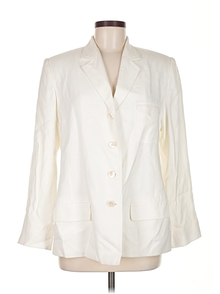 COMPANY ELLEN TRACY Pre-owned Blazer Jacket In White