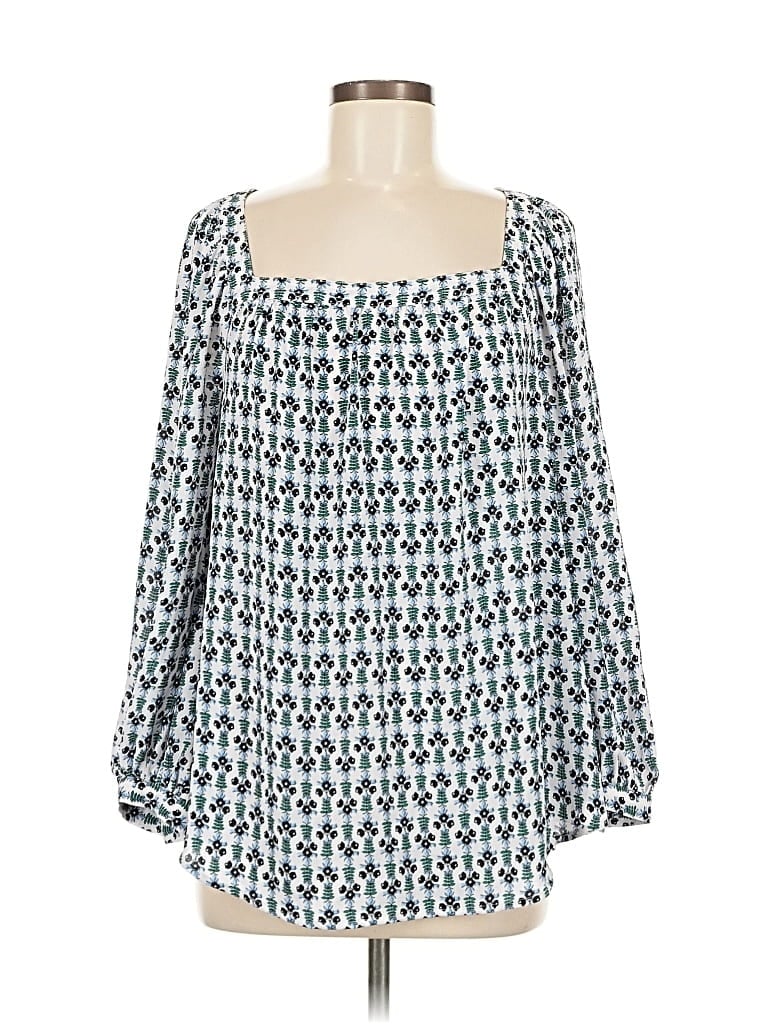 Click to view more detailed imagery on our partner's website Pre-owned Ann Taylor Long Sleeve Blouse In Blue