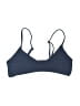 Love & Bikinis Solid Blue Black Swimsuit Top One size - photo 2