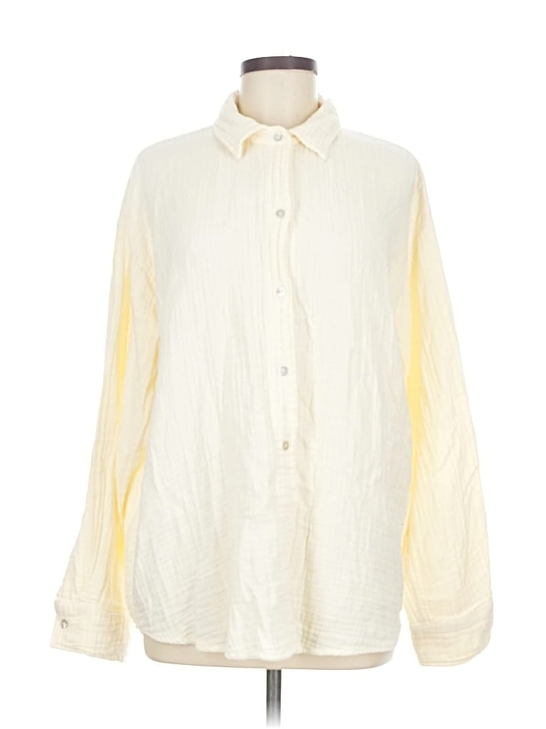Click to view more detailed imagery on our partner's website Pre-owned Donni Long Sleeve Button Down Shirt In White