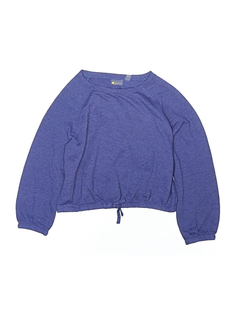 Pre-owned Zella Kids' Pullover Sweater In Blue