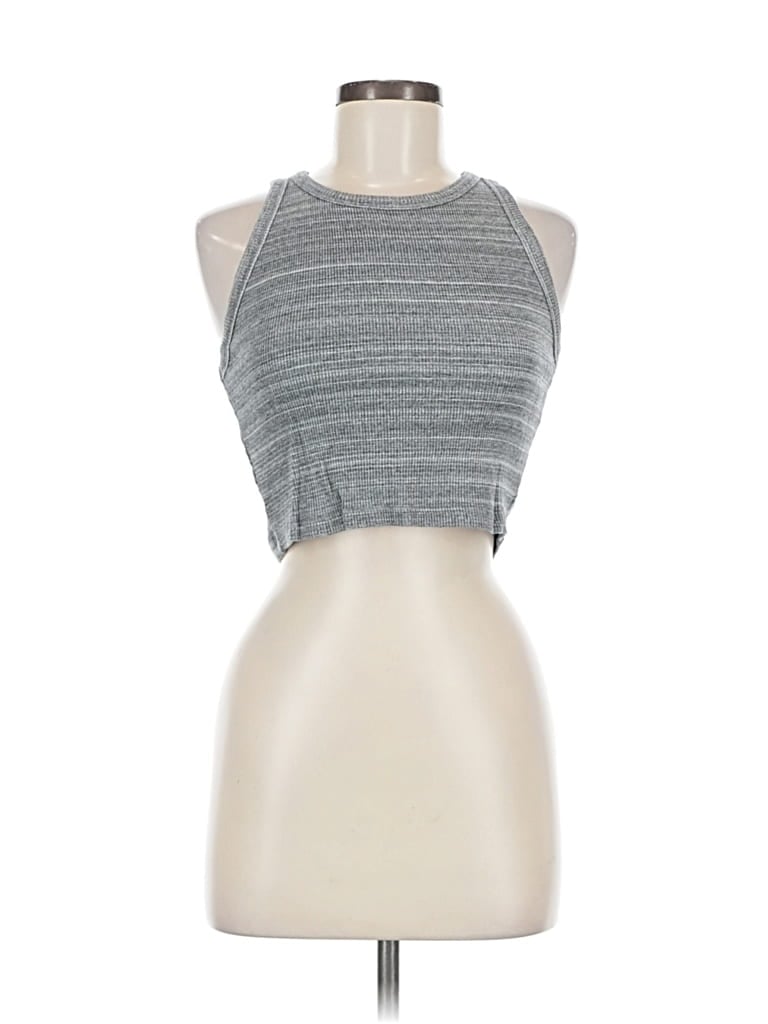 Pre-owned Wilfred Free Tank Top Gray Halter Neckline Tops