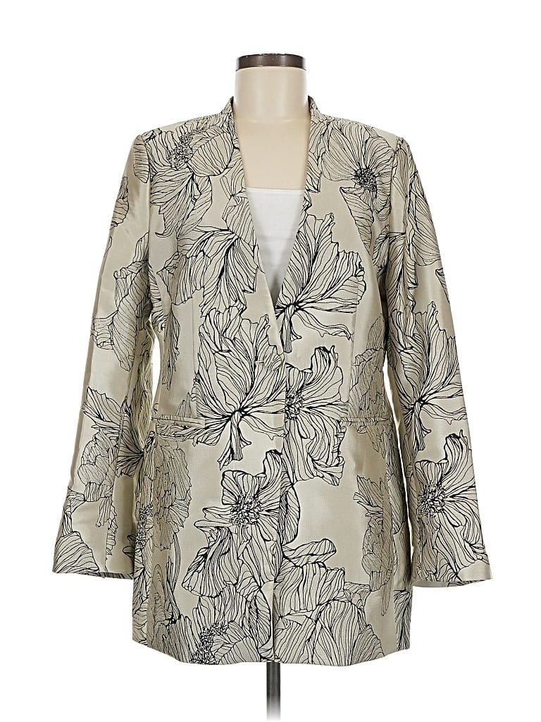 Pre-owned H&m Blazer Jacket In White