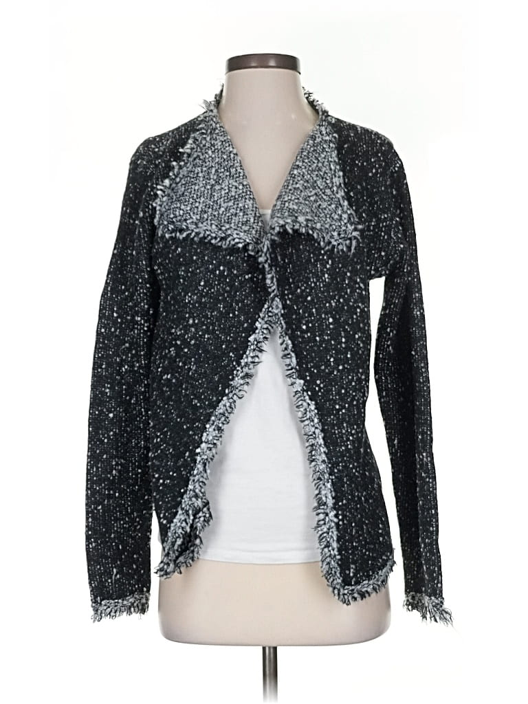 Pre-owned Max Studio Cardigan Sweater In Silver