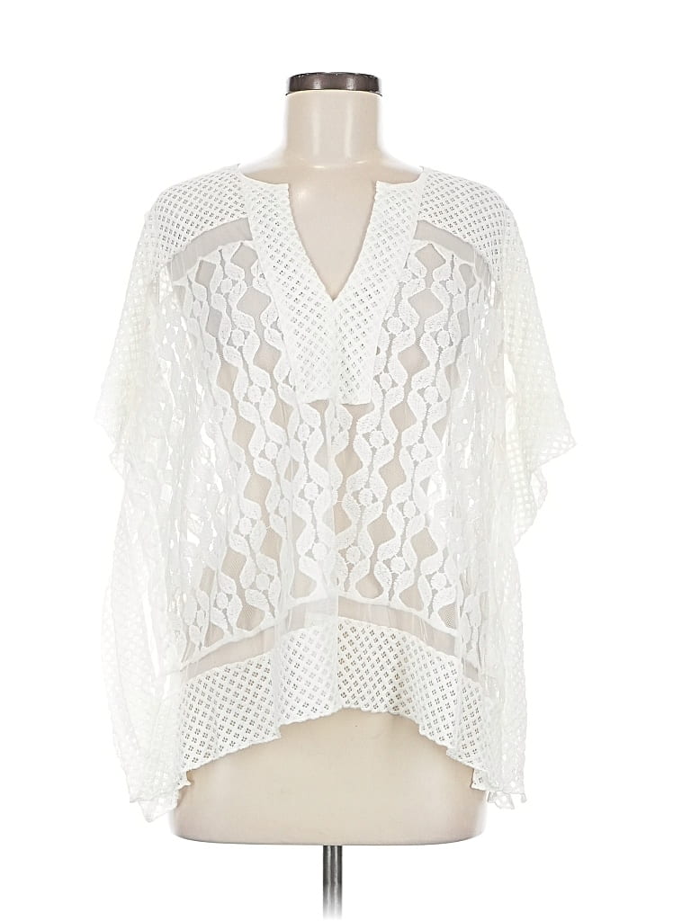 Pre-owned By Anthropologie Kimono In White