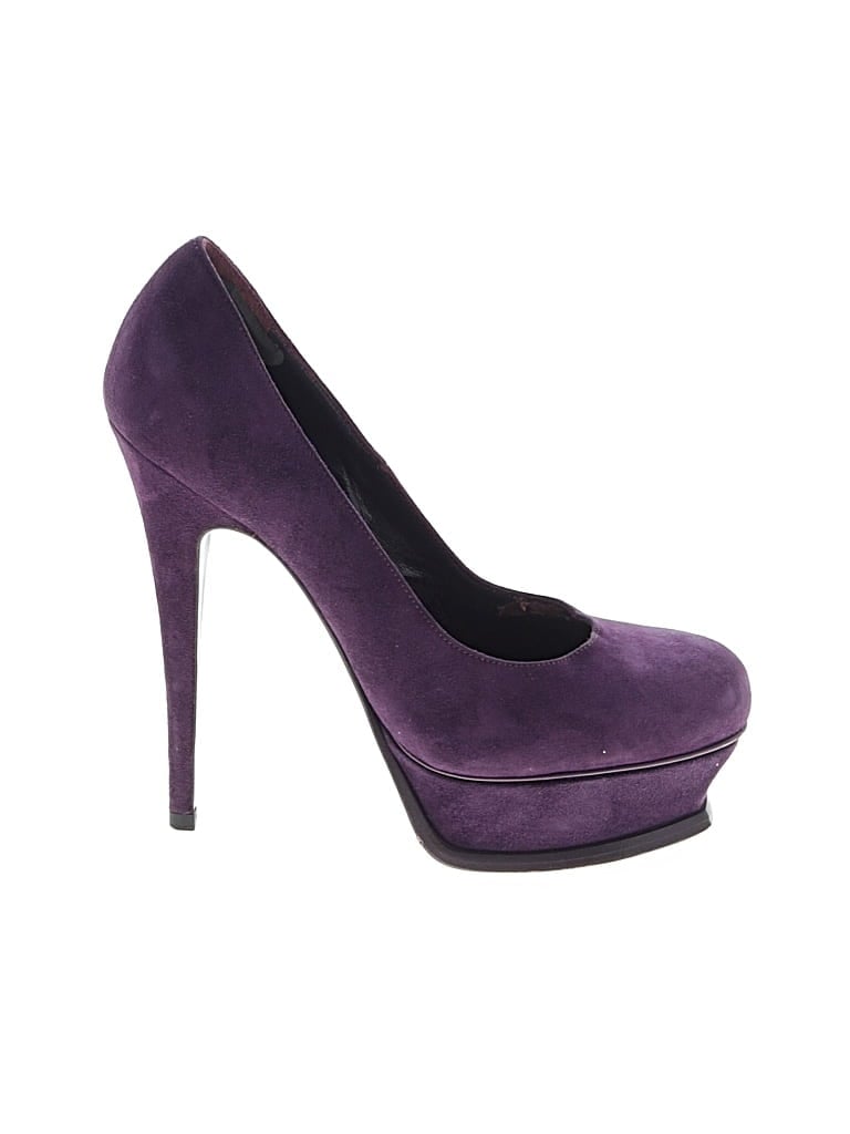 YVES SAINT LAURENT RIVE GAUCHE Pre-owned Heels In Purple
