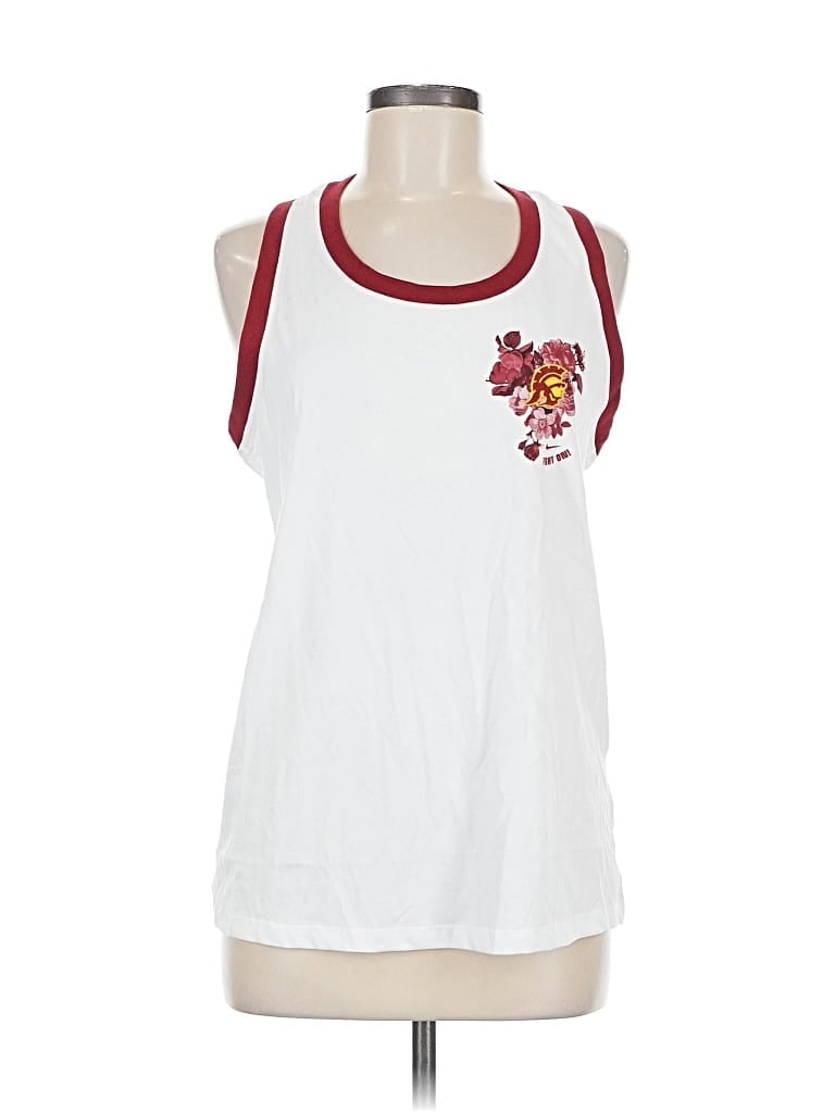 Pre-owned Nike Sleeveless T-shirt In White