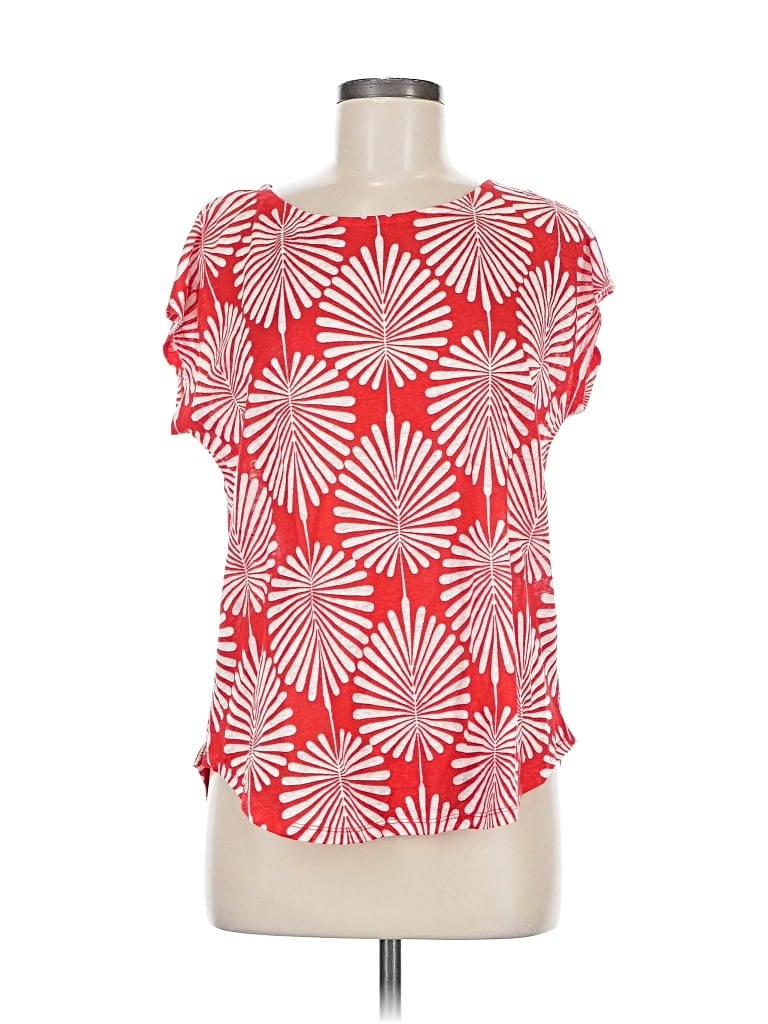 Pre-owned J By Joie Short Sleeve T-shirt In Red