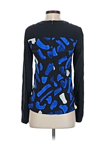 Grey by Jason Wu Long Sleeve Silk Top (view 2)