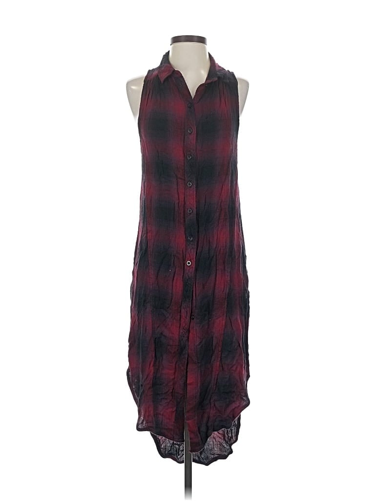Pre-owned Bdg Casual Dress In Burgundy