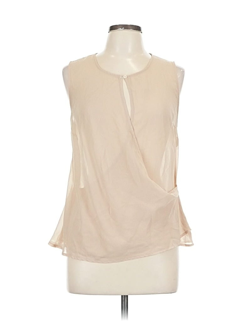 Pre-owned Wayf Sleeveless Blouse In White