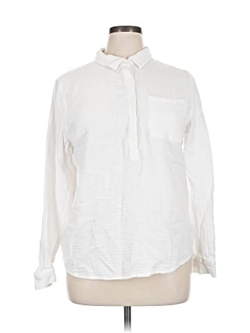 a.n.a. A New Approach Long Sleeve Button-Down Shirt (view 1)