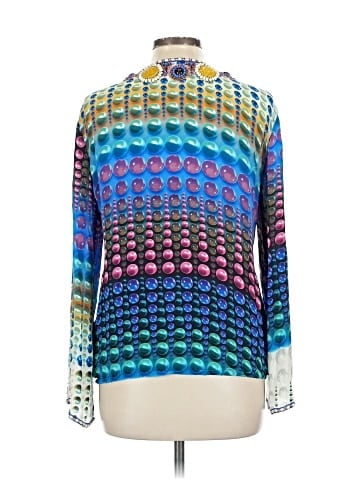 Taj Long Sleeve Silk Top (view 2)