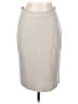 Max Mara Solid Gray Ivory Casual Skirt Size L (estimated) - photo 1