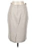 Max Mara Solid Gray Ivory Casual Skirt Size L (estimated) - photo 2