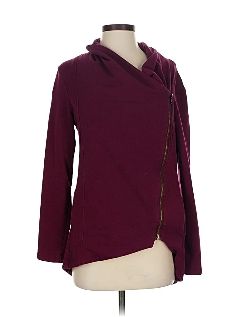 Pre-owned Akira Chicago Red Label Cardigan Sweater In Burgundy