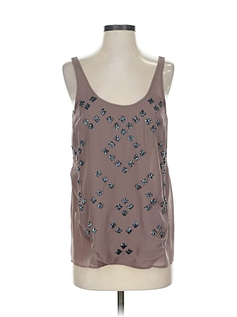 Pre-owned Pjk Patterson J. Kincaid Sleeveless Blouse In Gray