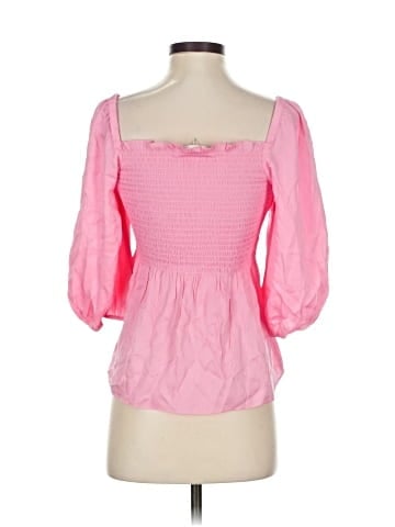Trina Turk 3/4 Sleeve Silk Top (view 2)