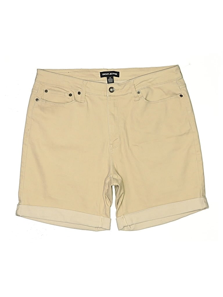 Pre-owned Dkny Jeans Khaki Shorts In Brown