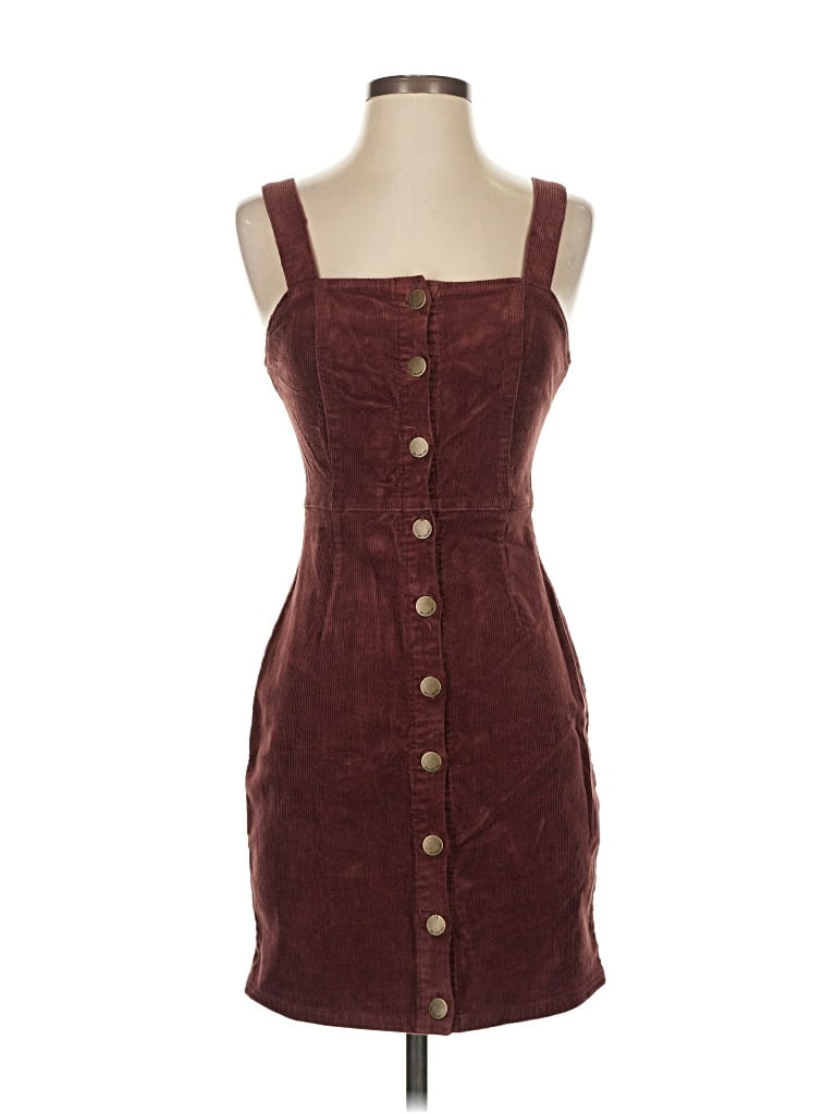 Pre-owned Billabong Casual Dress In Burgundy