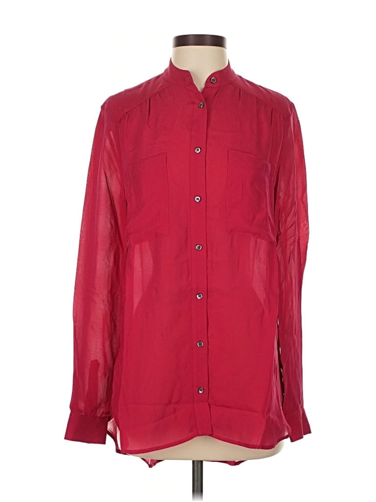 HAUTE HIPPIE Pre-owned Long Sleeve Blouse In Red