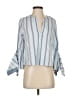 BCBGMAXAZRIA Blue 3/4 Sleeve Blouse Size XXS - photo 1