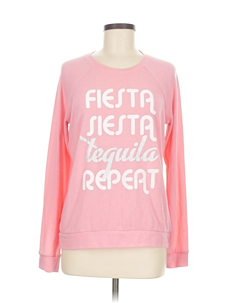 Click to view more detailed imagery on our partner's website Pre-owned Pj Salvage Long Sleeve Top Pink Boatneck Tops