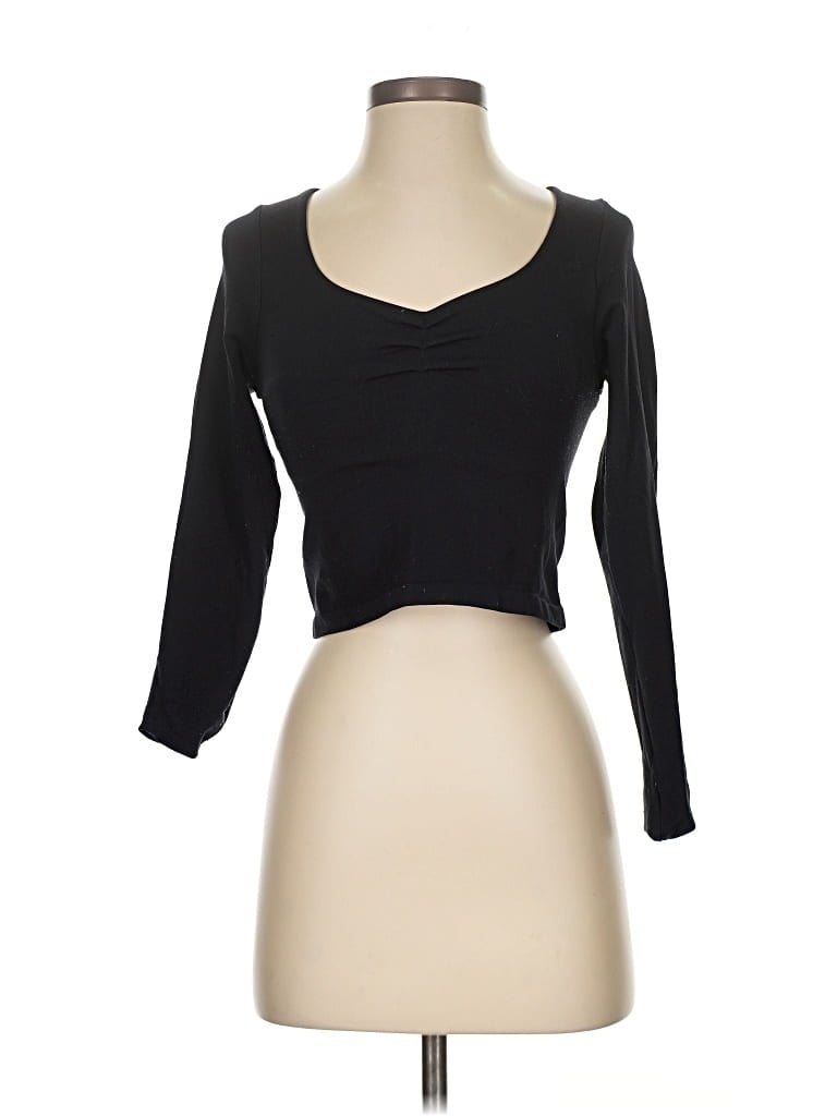 Pre-owned Altar'd State 3/4 Sleeve T-shirt In Black